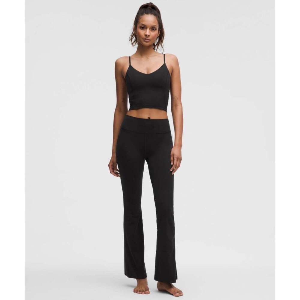 Lululemon Groove Nulu High Rise Flared Pants Women’s 4 Black 32.5” Inseam EUC